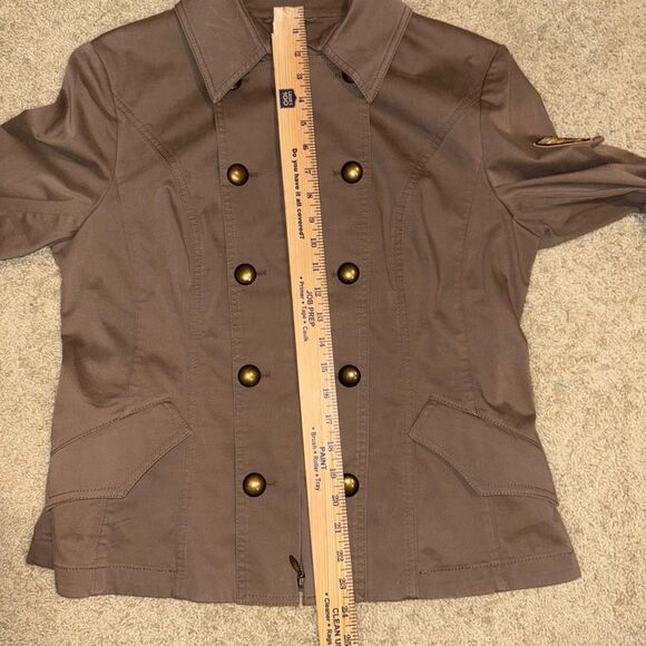 Marc Aurel double breasted military khaki fitted Goge jacket size EU 42 - Picture 11 of 12
